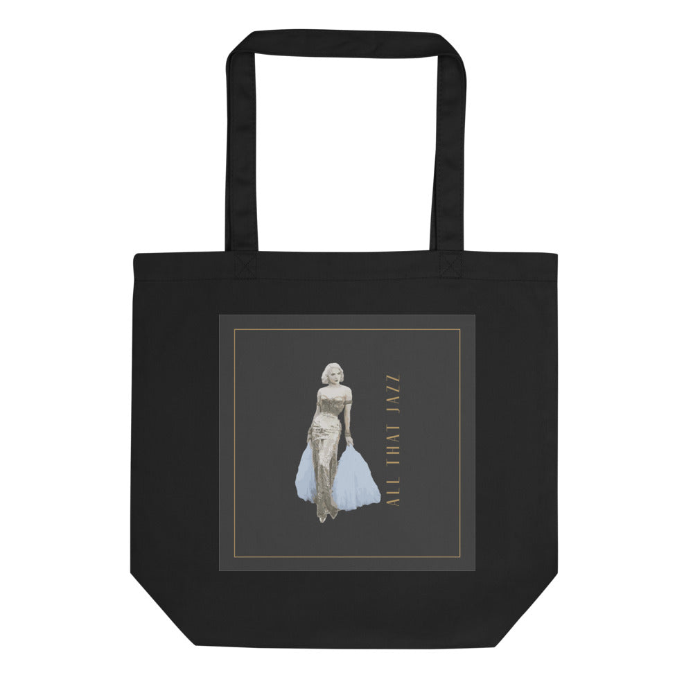 “All That Jazz Eco Tote Bag – Vintage Glam Art Print” designed by Fitzgallery