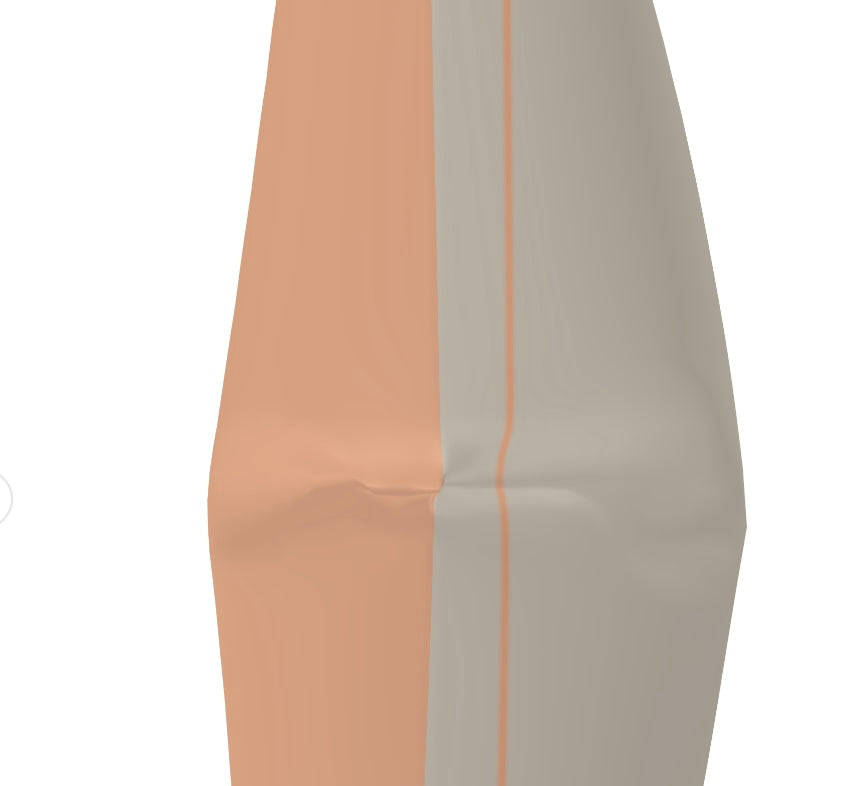 Taupe & Orange Vintage Cushion – 1930s Gatsby-Inspired Lady Luxury Pillow