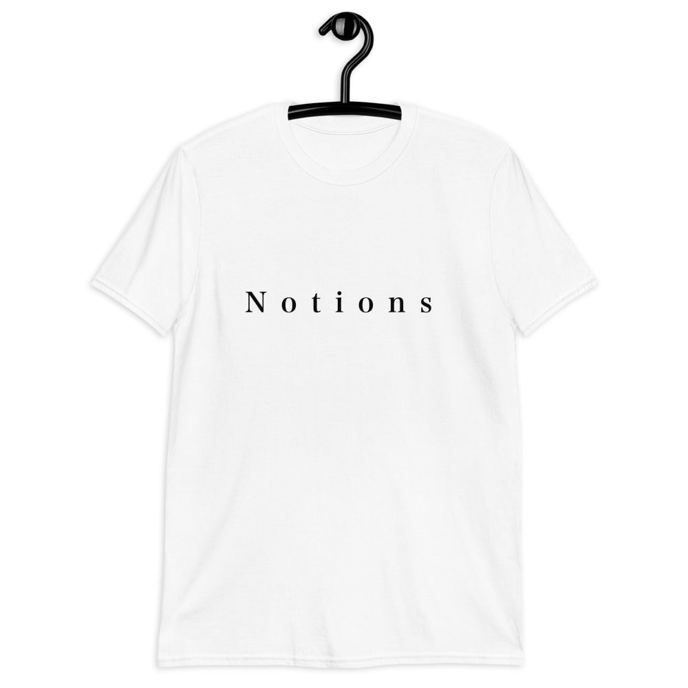“Notions Minimalist Text Shirt – Soft Unisex Graphic Tee”