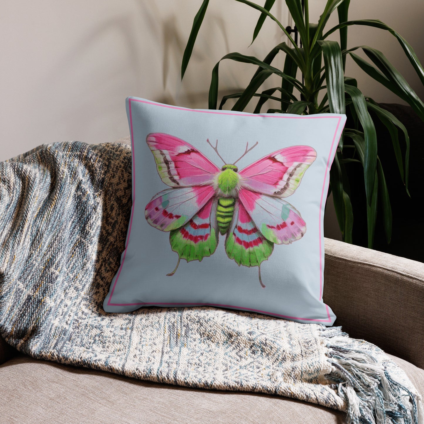 Summer butterfly colourful luxury 18x18 & 22x22 throw scatter sofa cushion for home interiors