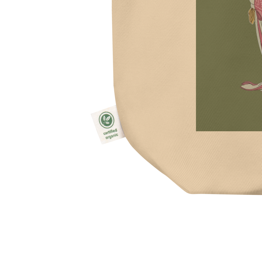 Geisha Reflection Organic Cotton Tote | Japanese-Inspired Eco Bag