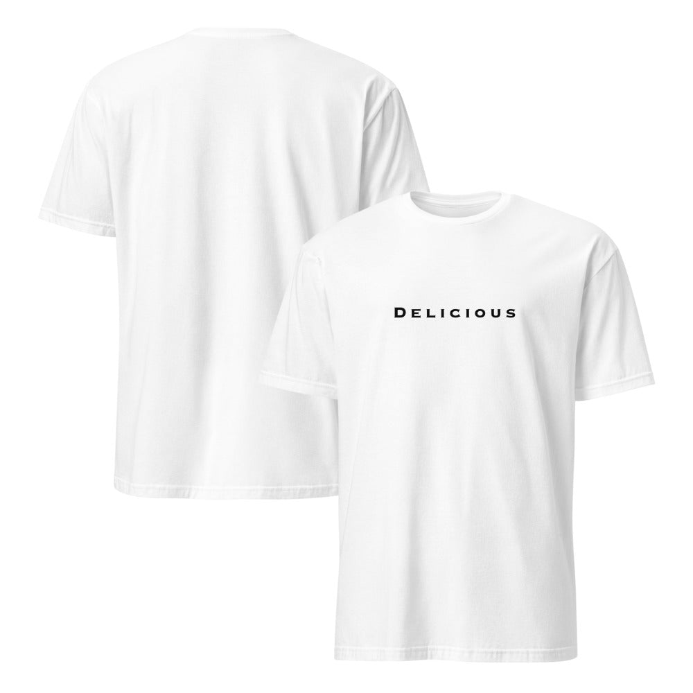 Delicious Text Graphic Tee – Minimalist Unisex Cotton T-Shirt